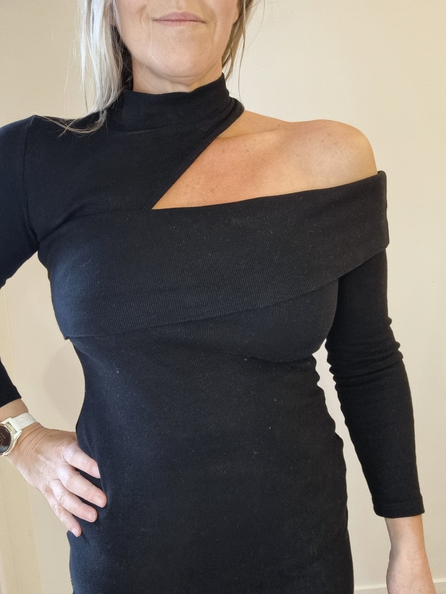 Showpo BodyCon One-Shoulder Dress - Size 12
