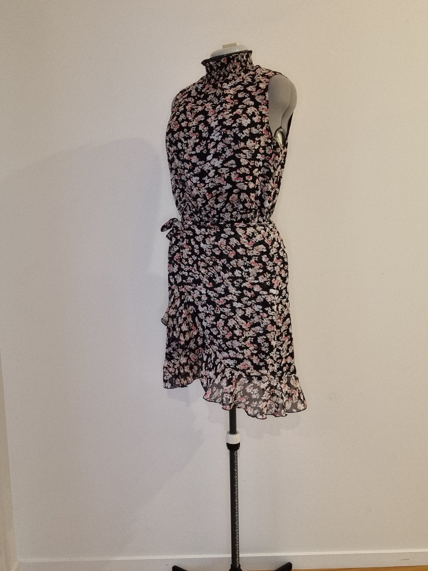 Decjuba Mock-Wrap Dress - Size 14