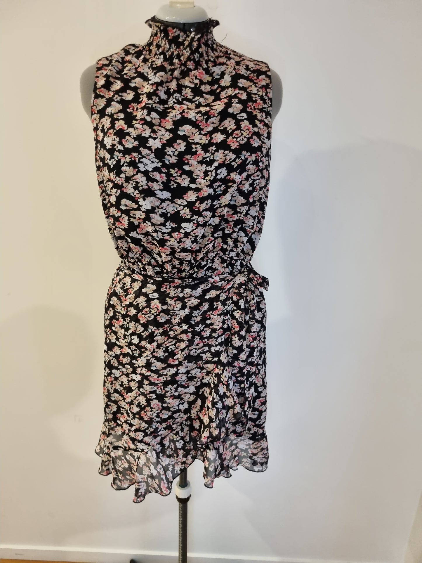 Decjuba Mock-Wrap Dress - Size 14