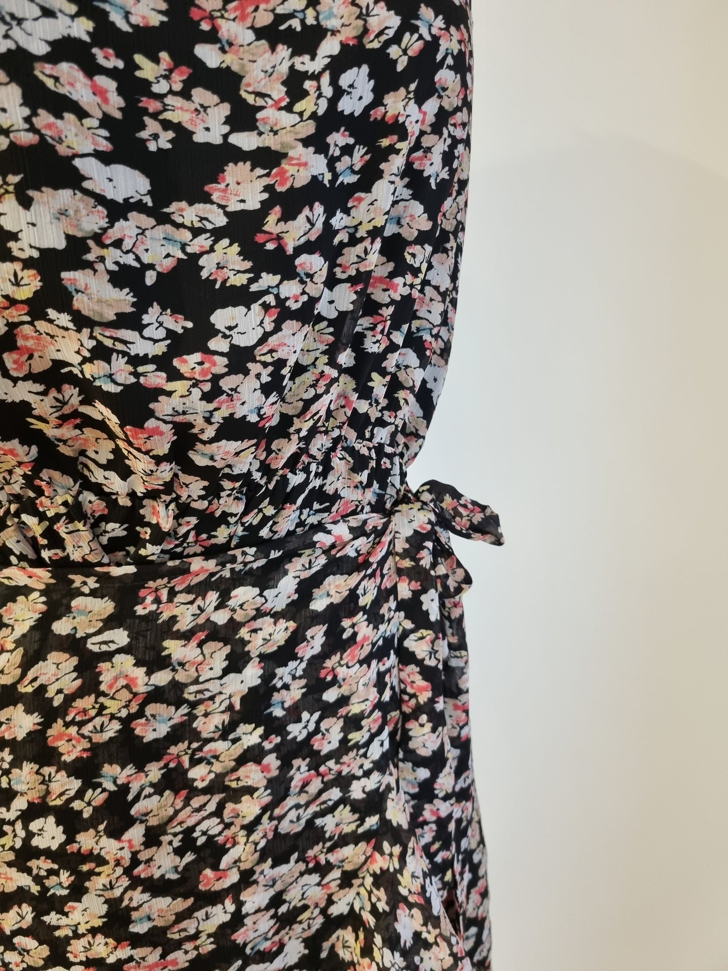 Decjuba Mock-Wrap Dress - Size 14