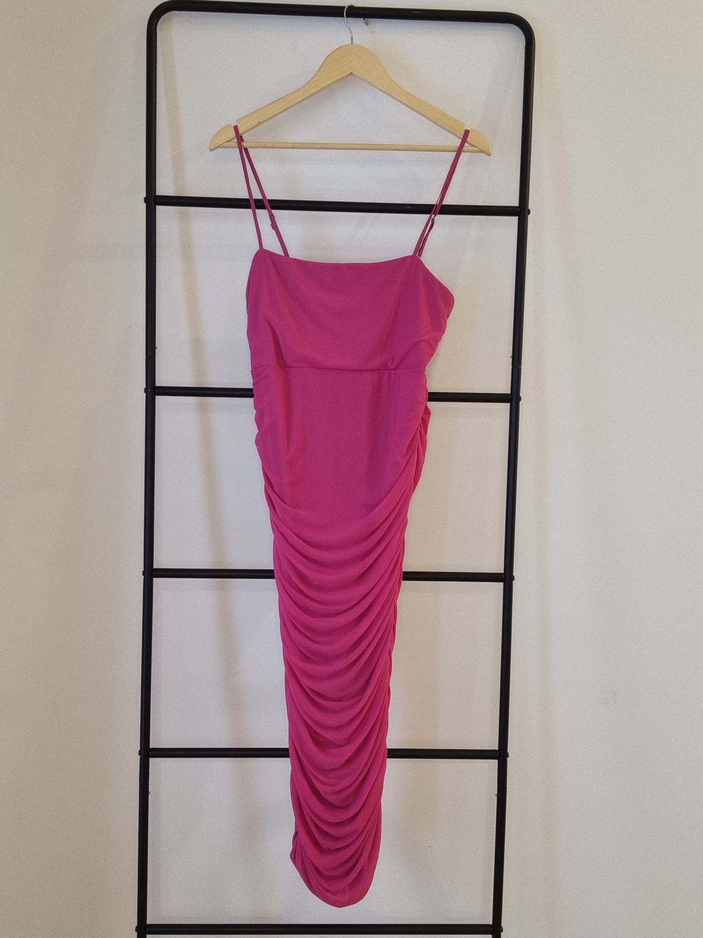 Showpo ruched midi dress - Size 14