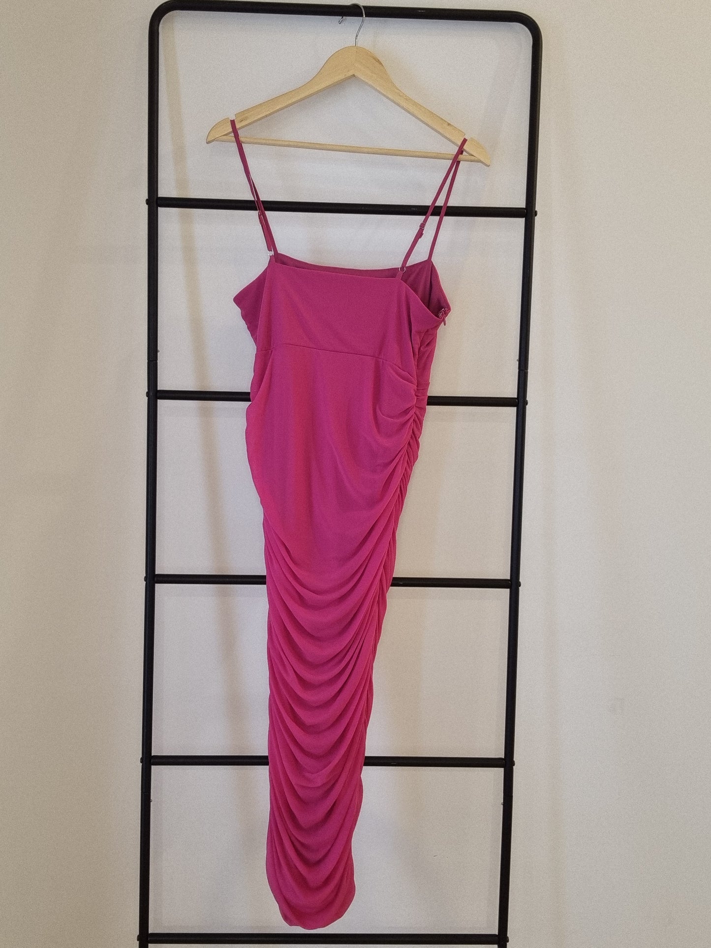 Showpo ruched midi dress - Size 14