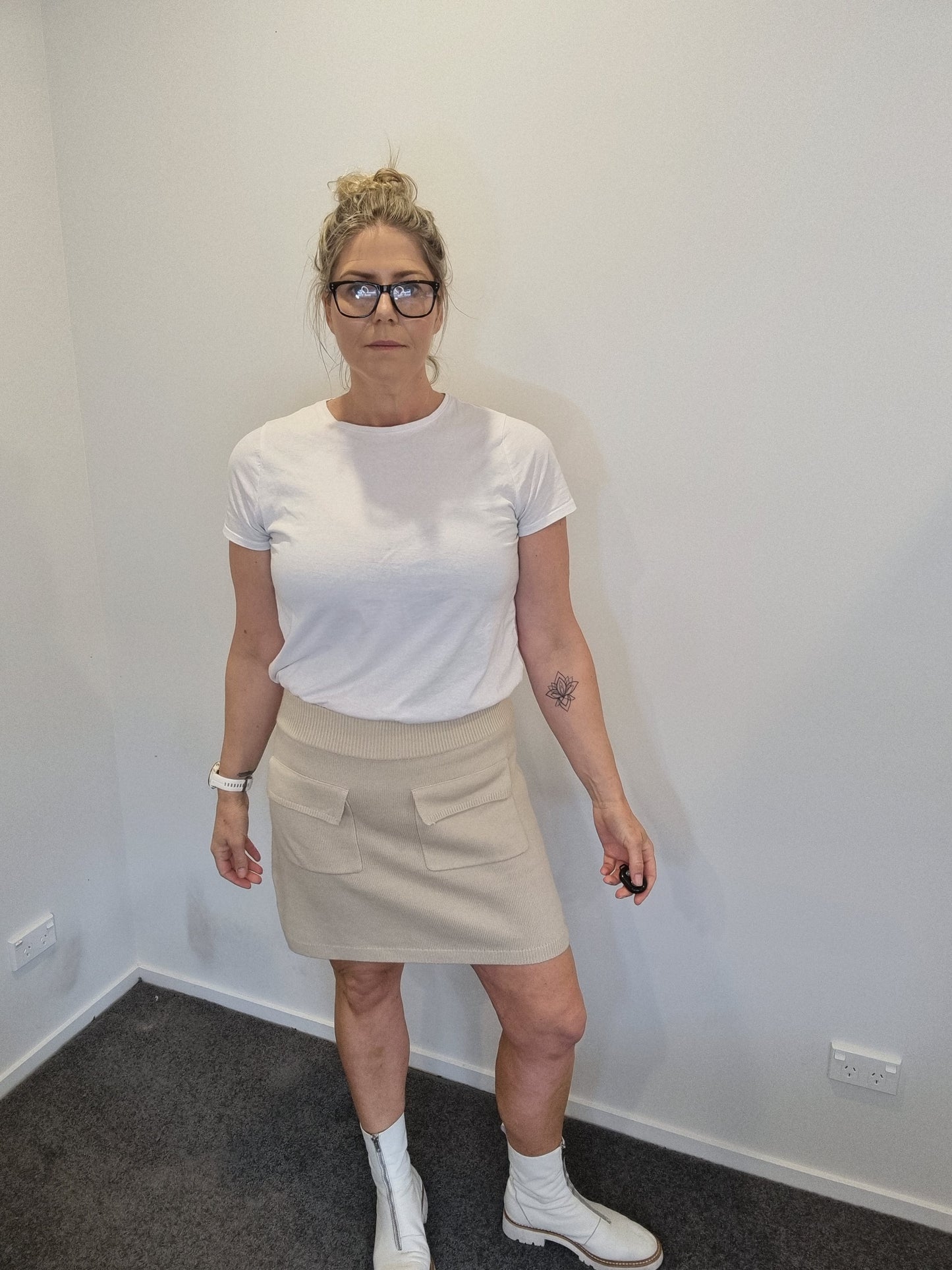 Decjuba Knit Mini Skirt - Size M
