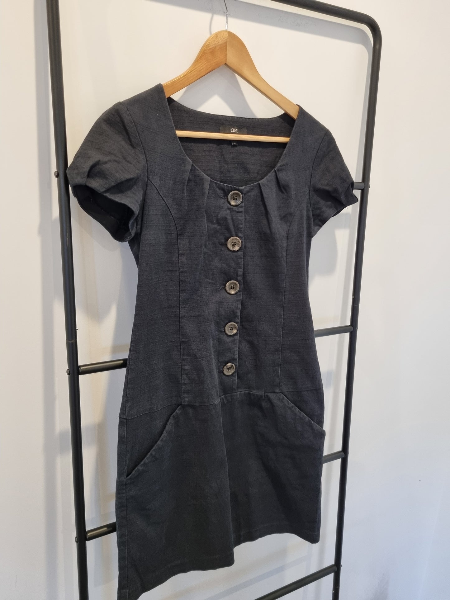 Cue Linen Dress - Size 8