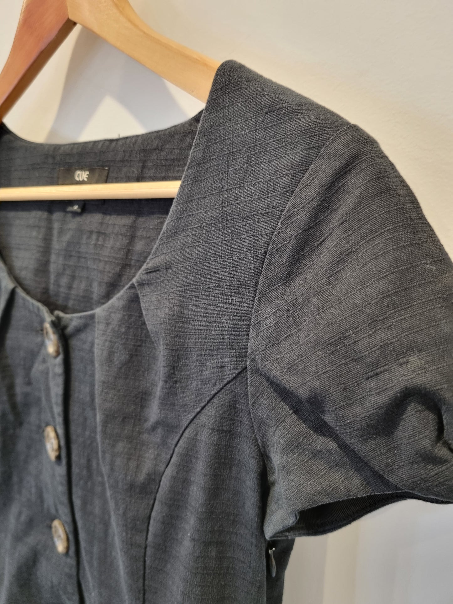 Cue Linen Dress - Size 8