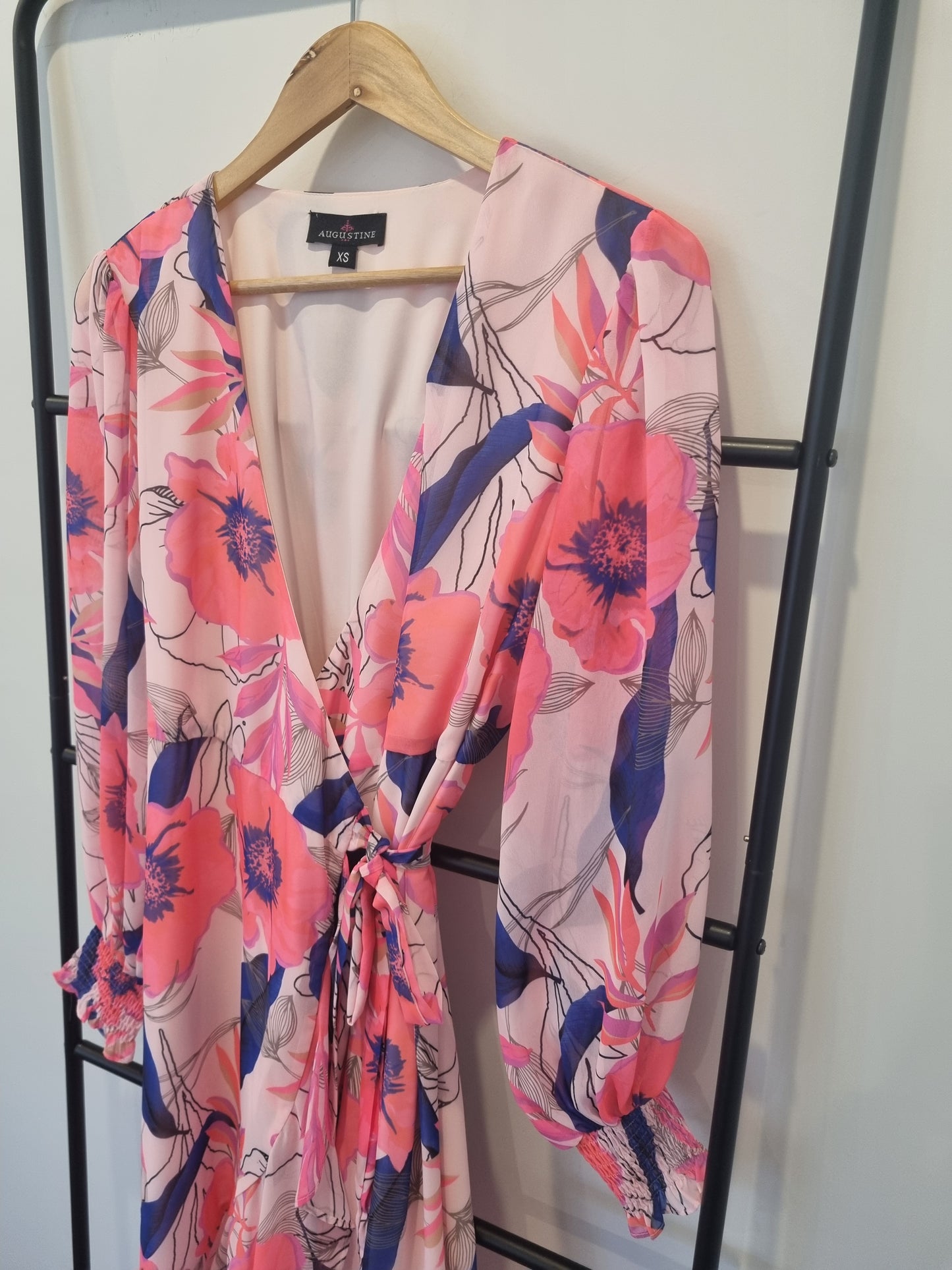Augustine Mini Wrap Dress - Size XS