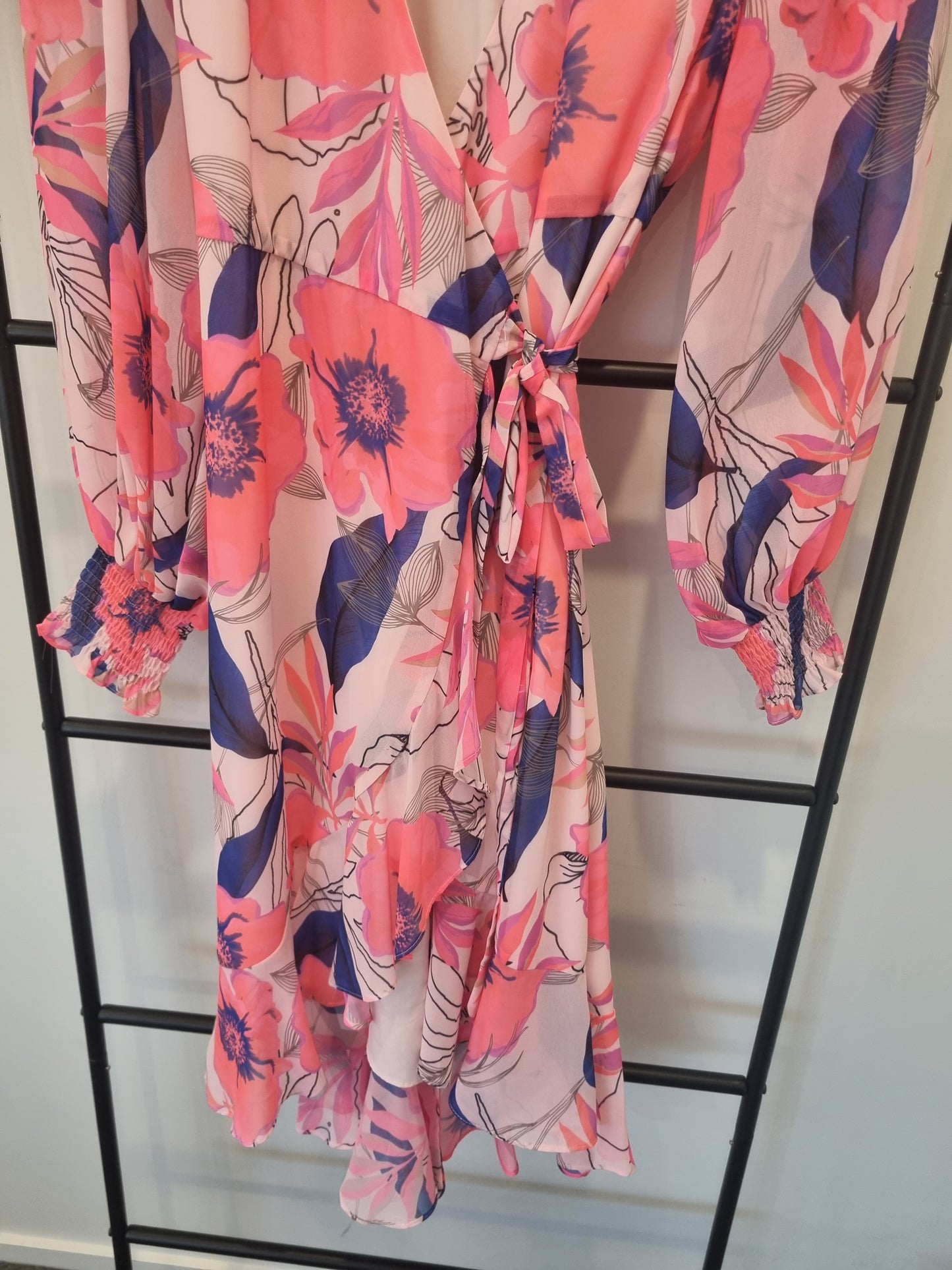 Augustine Mini Wrap Dress - Size XS