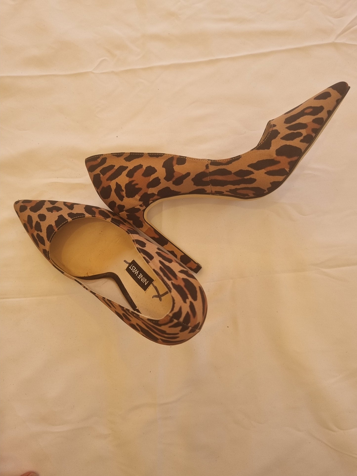 Nine West Leopard Print Heels - Size 38 (Size 7.5)