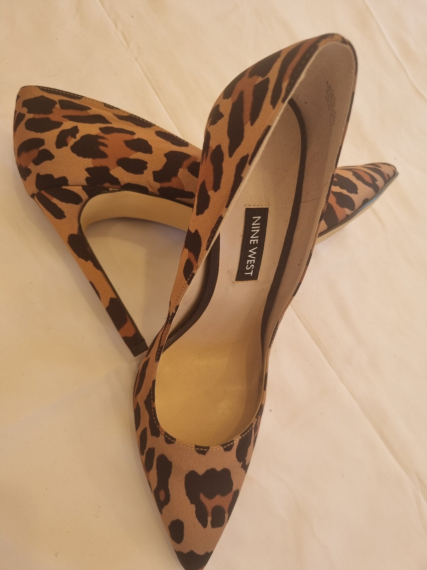 Nine West Leopard Print Heels - Size 38 (Size 7.5)