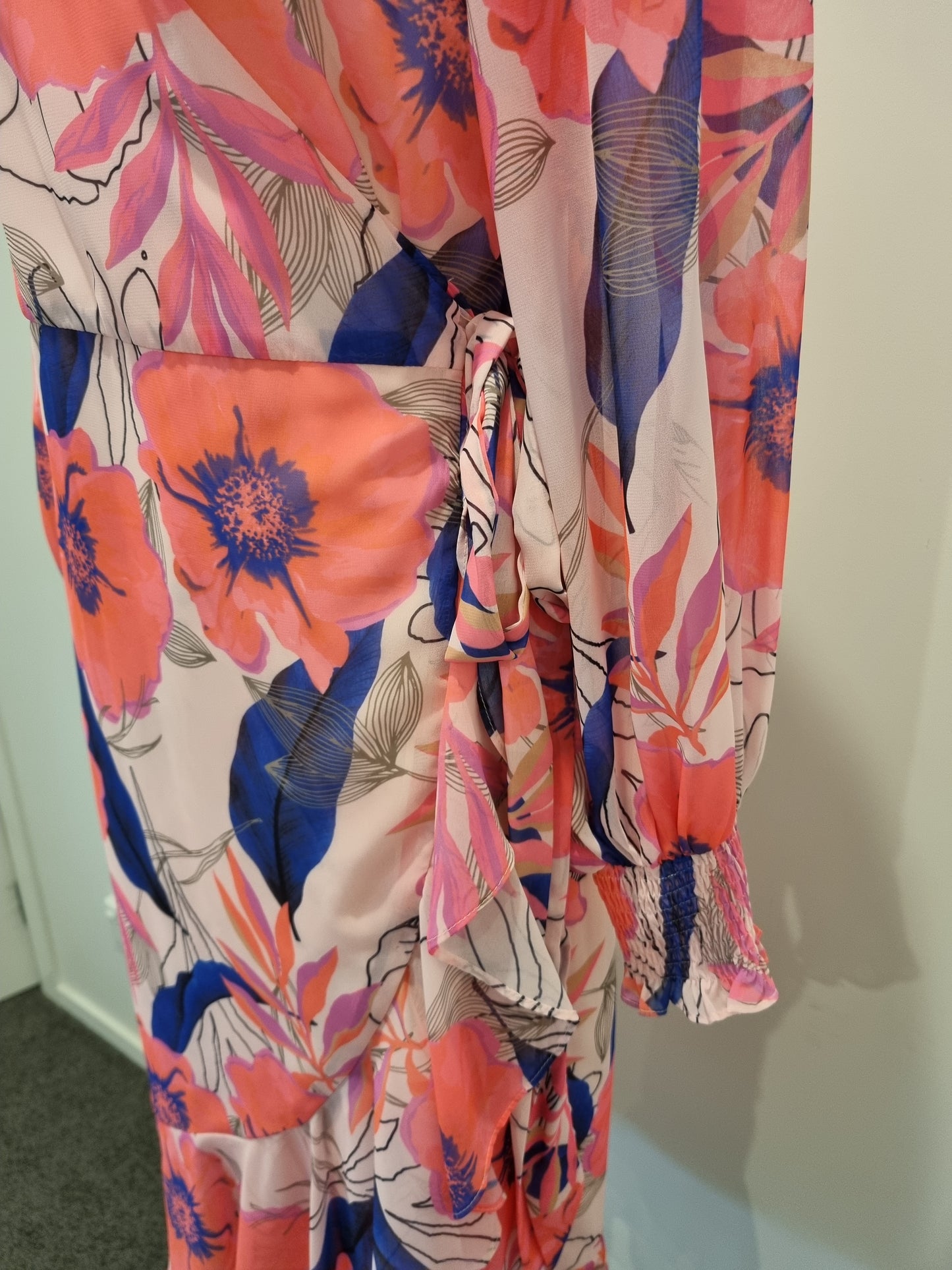 Augustine Mini Wrap Dress - Size XS