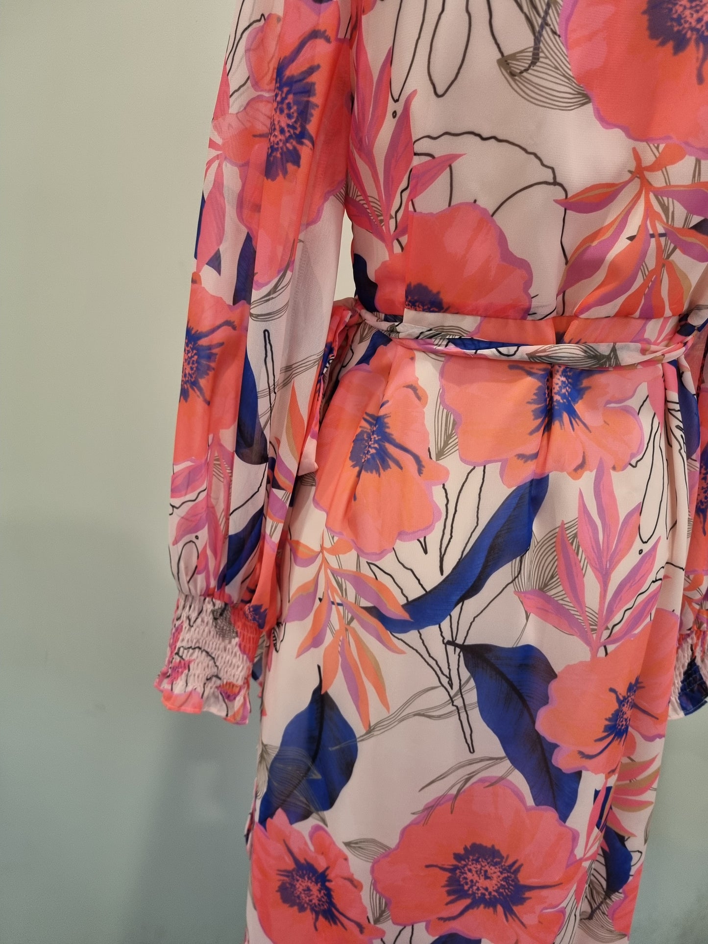Augustine Mini Wrap Dress - Size XS