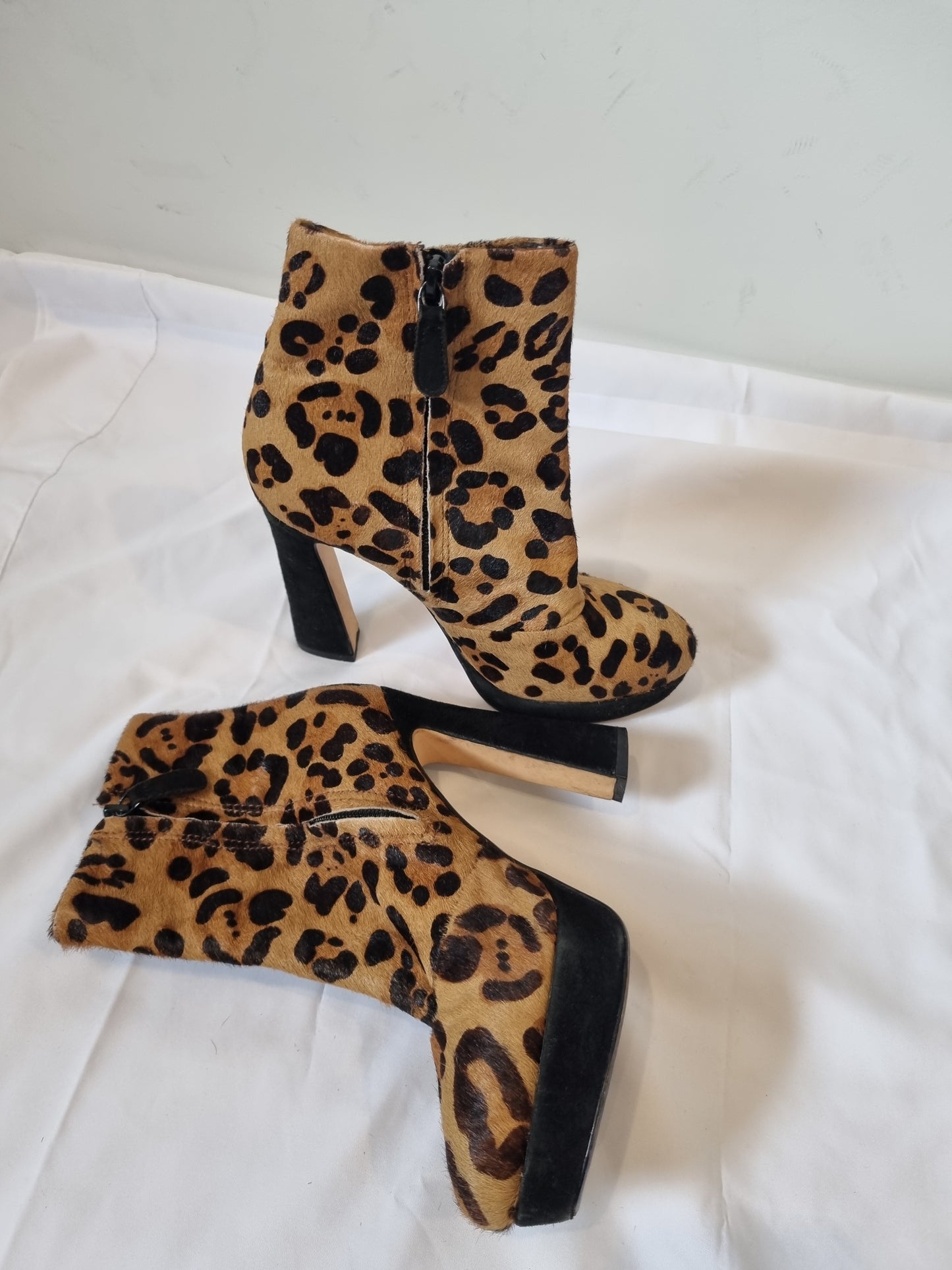 RMK Animal Print Boots - Size 38