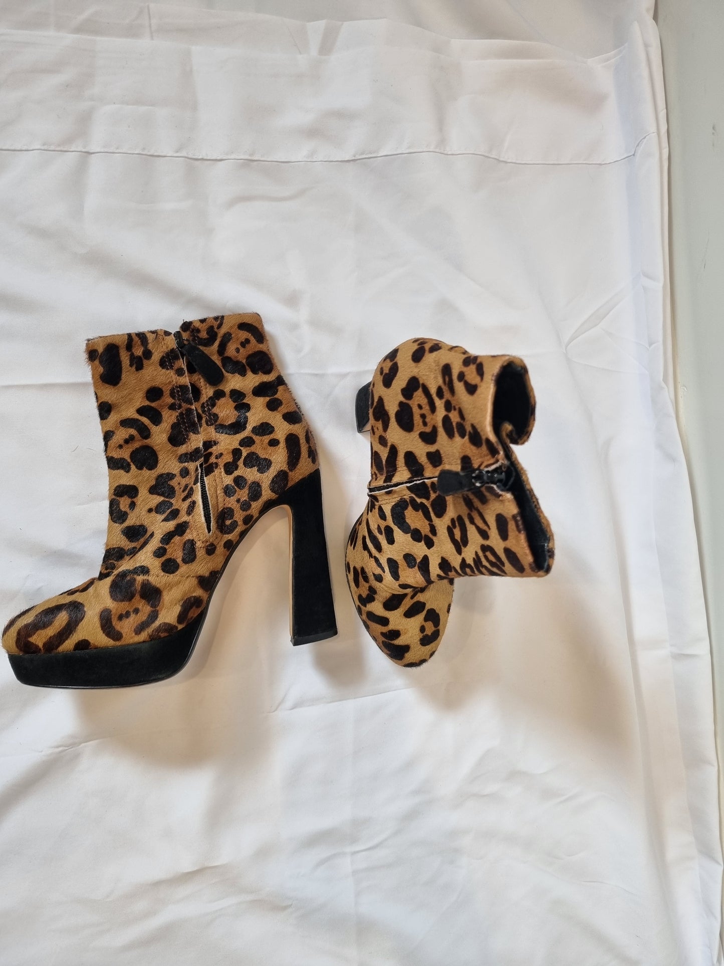 RMK Animal Print Boots - Size 38