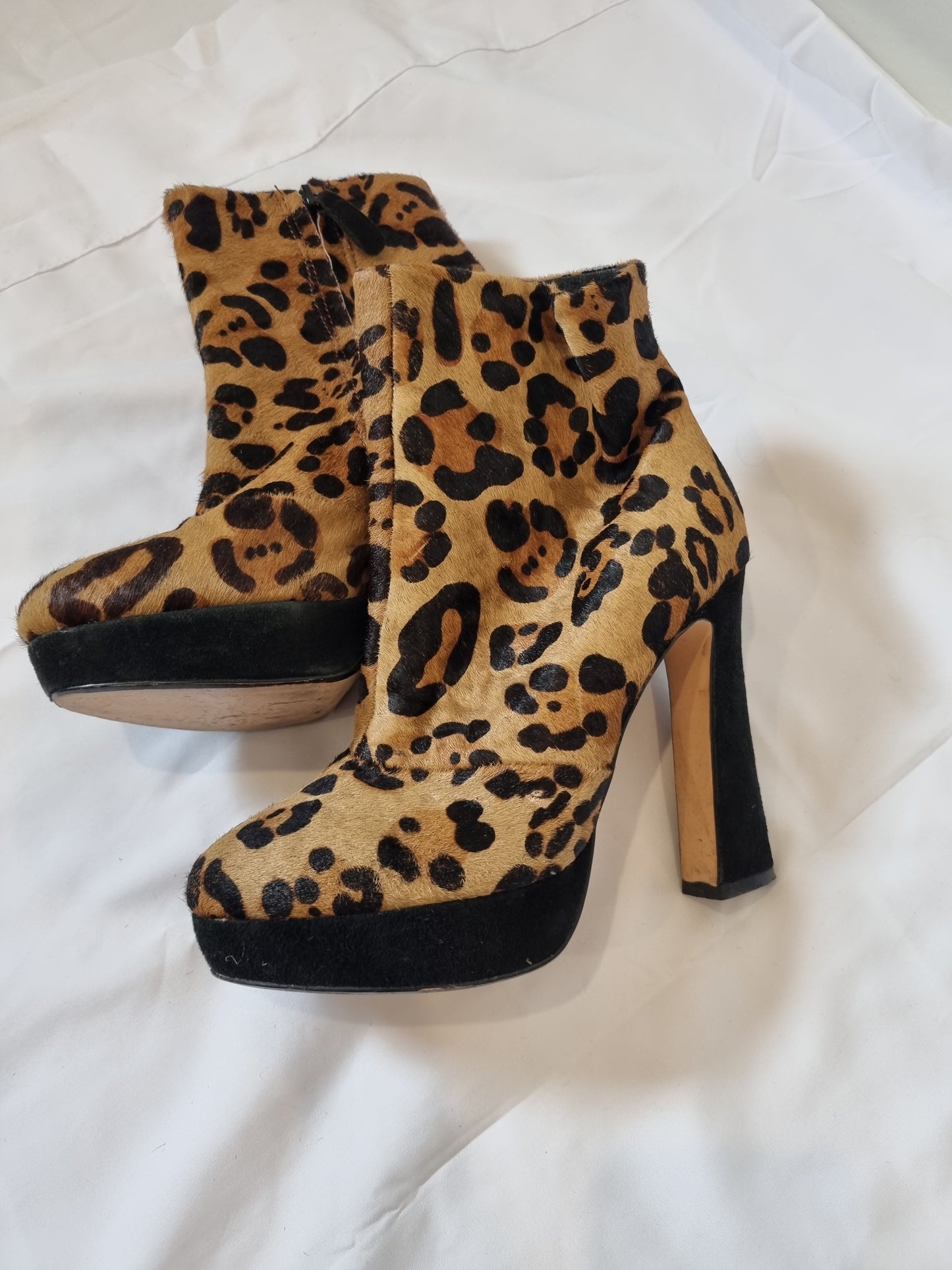RMK Animal Print Boots - Size 38