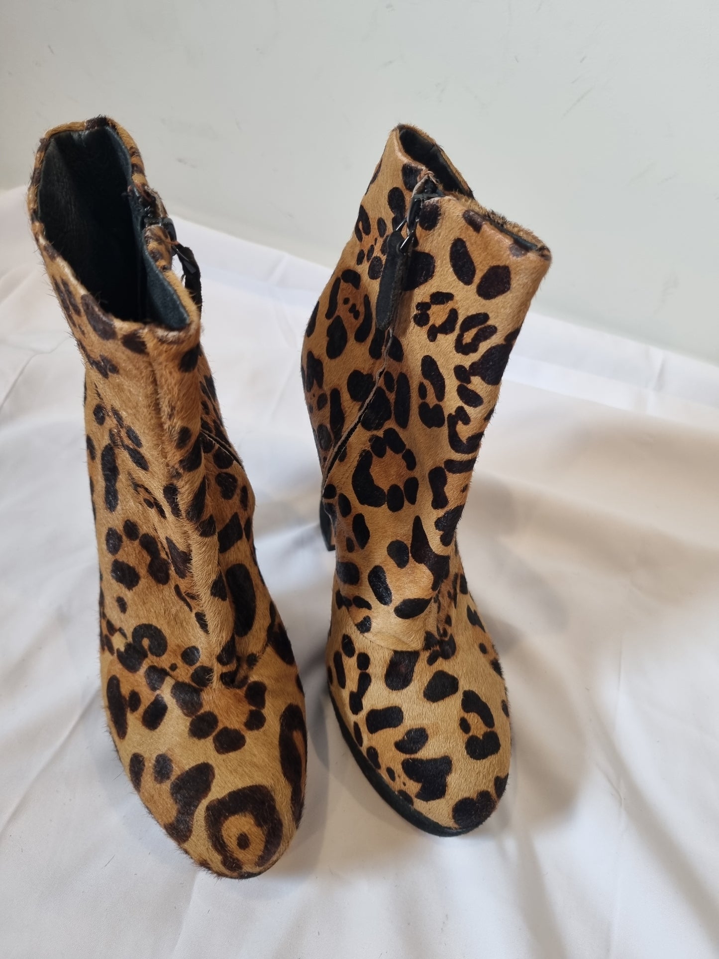 RMK Animal Print Boots - Size 38