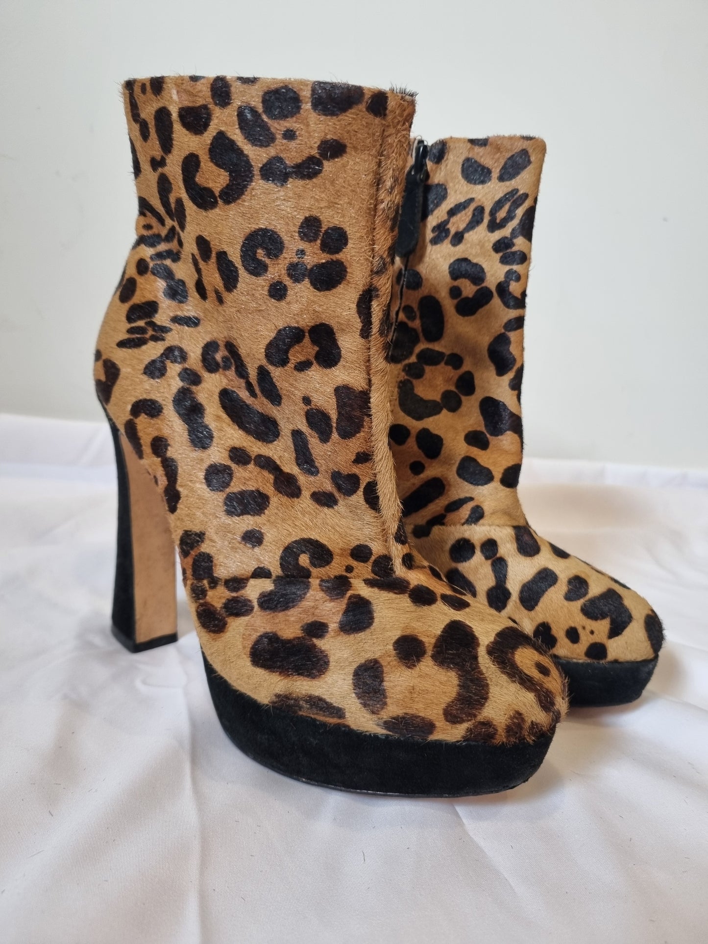 RMK Animal Print Boots - Size 38