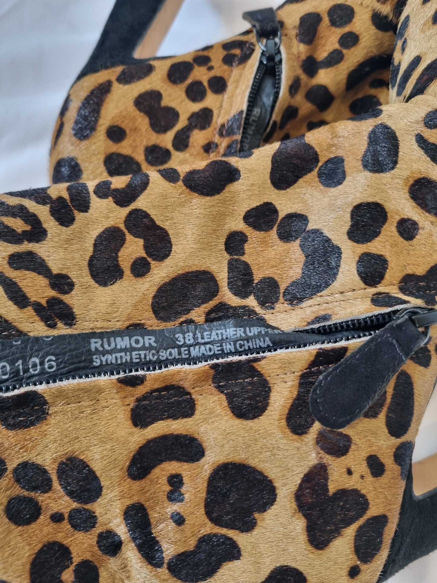 RMK Animal Print Boots - Size 38