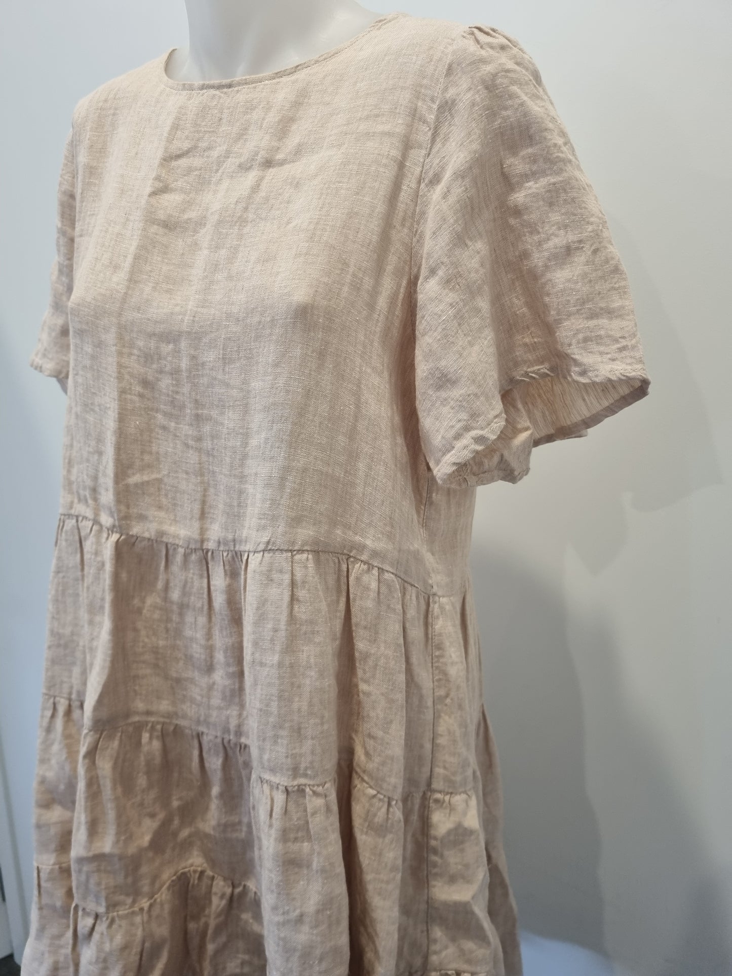 Seed Linen Mini Dress - Size 10