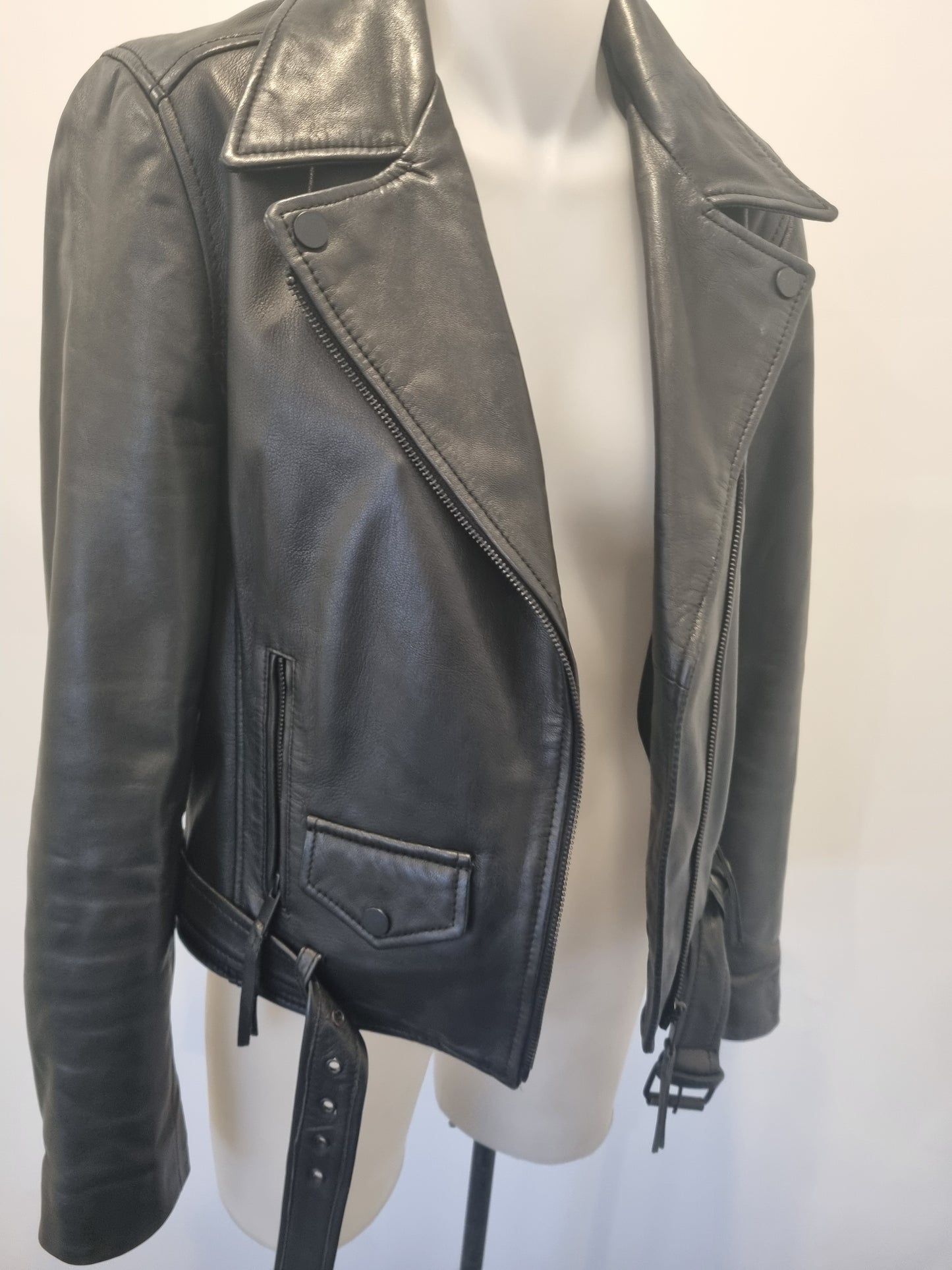 Decjuba Leather Jacket - Size 10