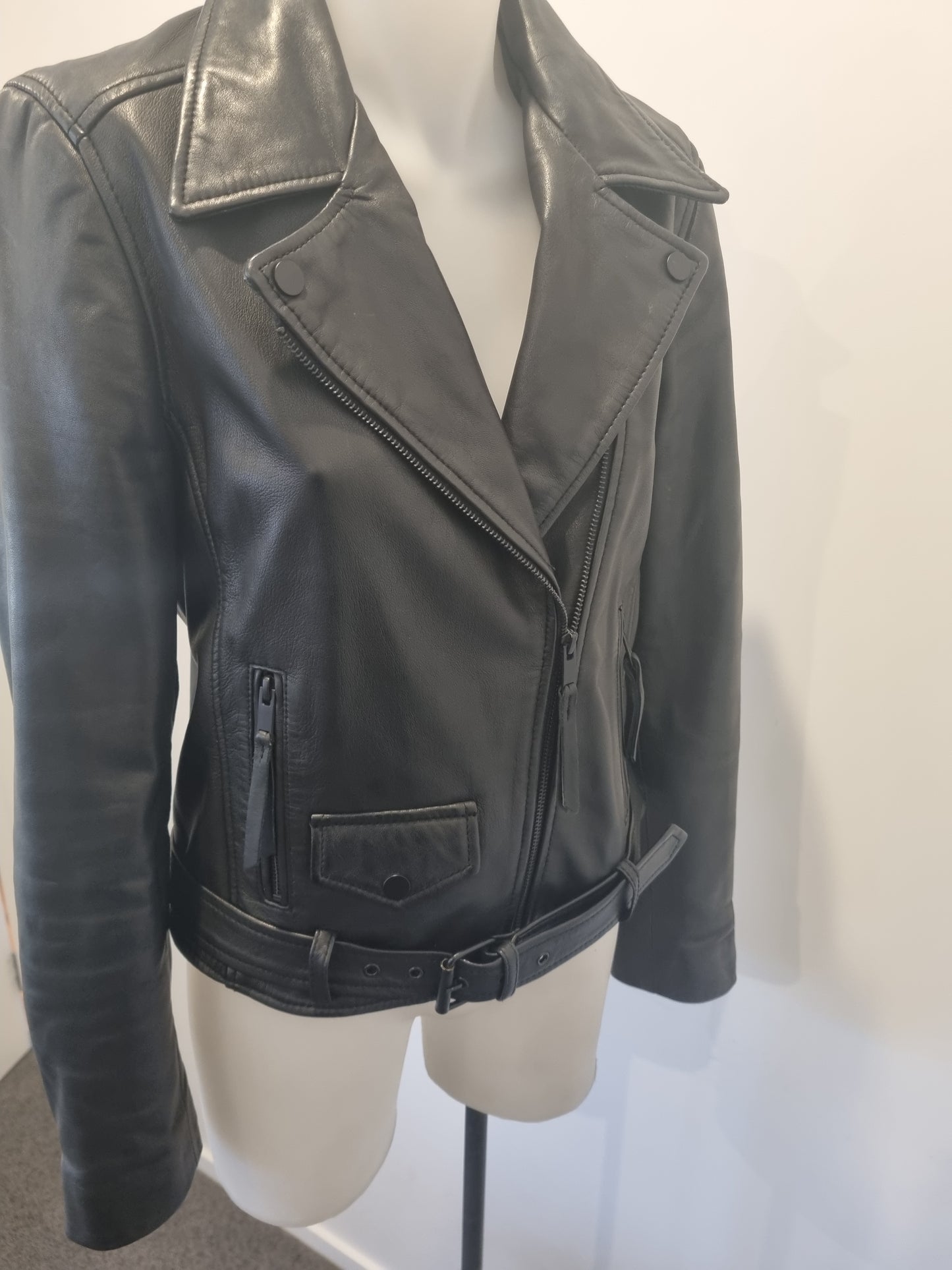 Decjuba Leather Jacket - Size 10