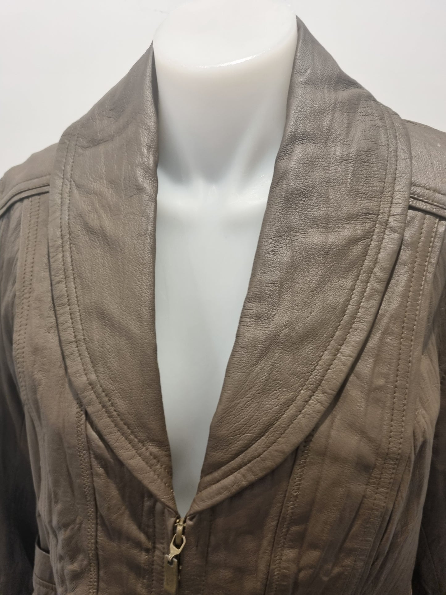Grace Hill Leather Jacket - Size 12
