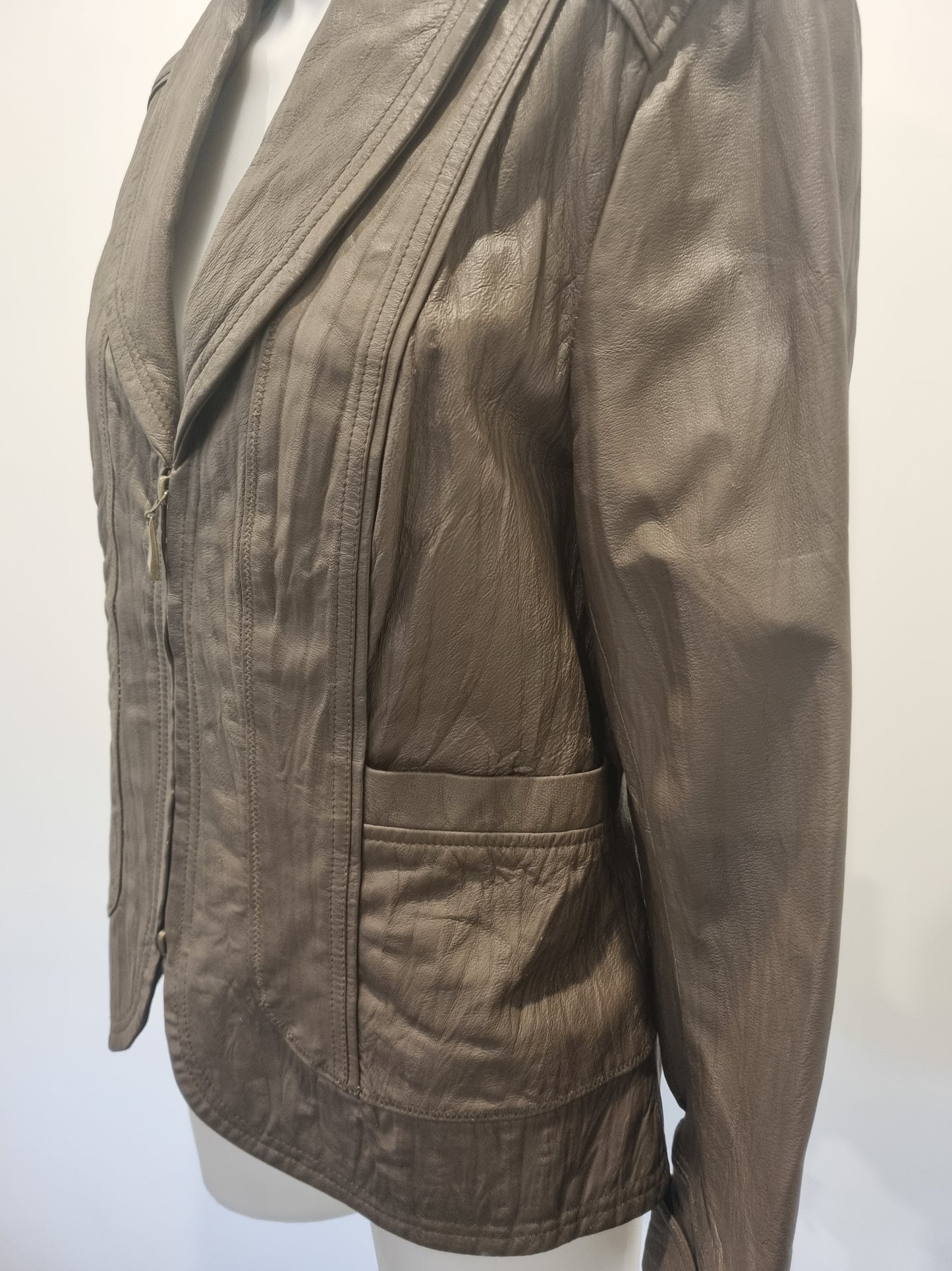 Grace Hill Leather Jacket - Size 12