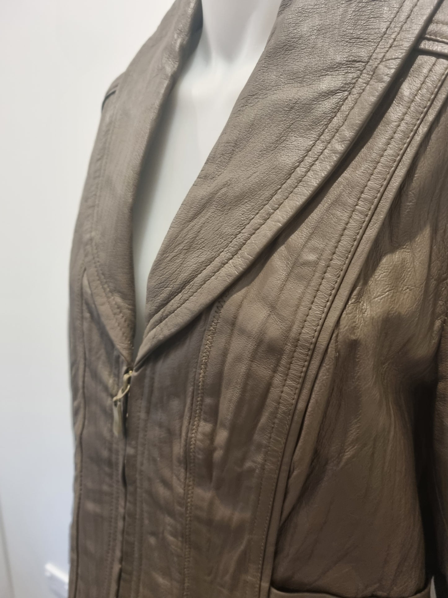 Grace Hill Leather Jacket - Size 12
