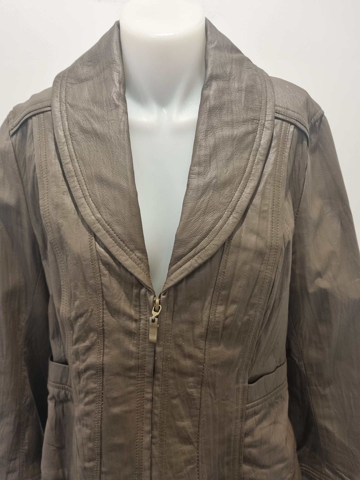 Grace Hill Leather Jacket - Size 12