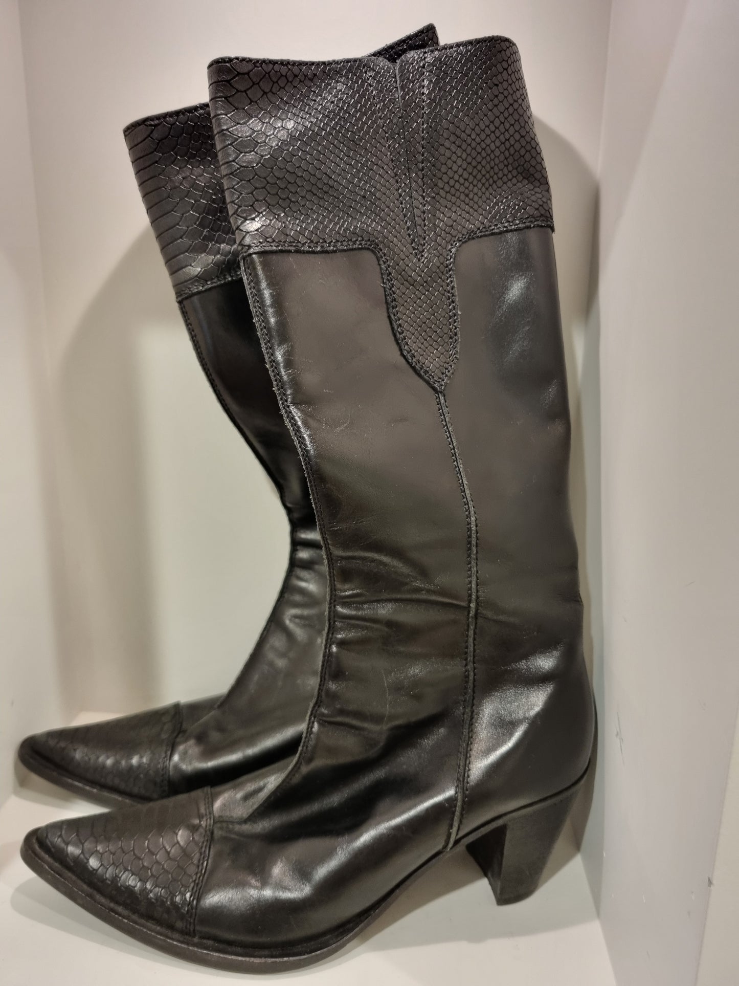 Dover Knee High Boots - Size 38