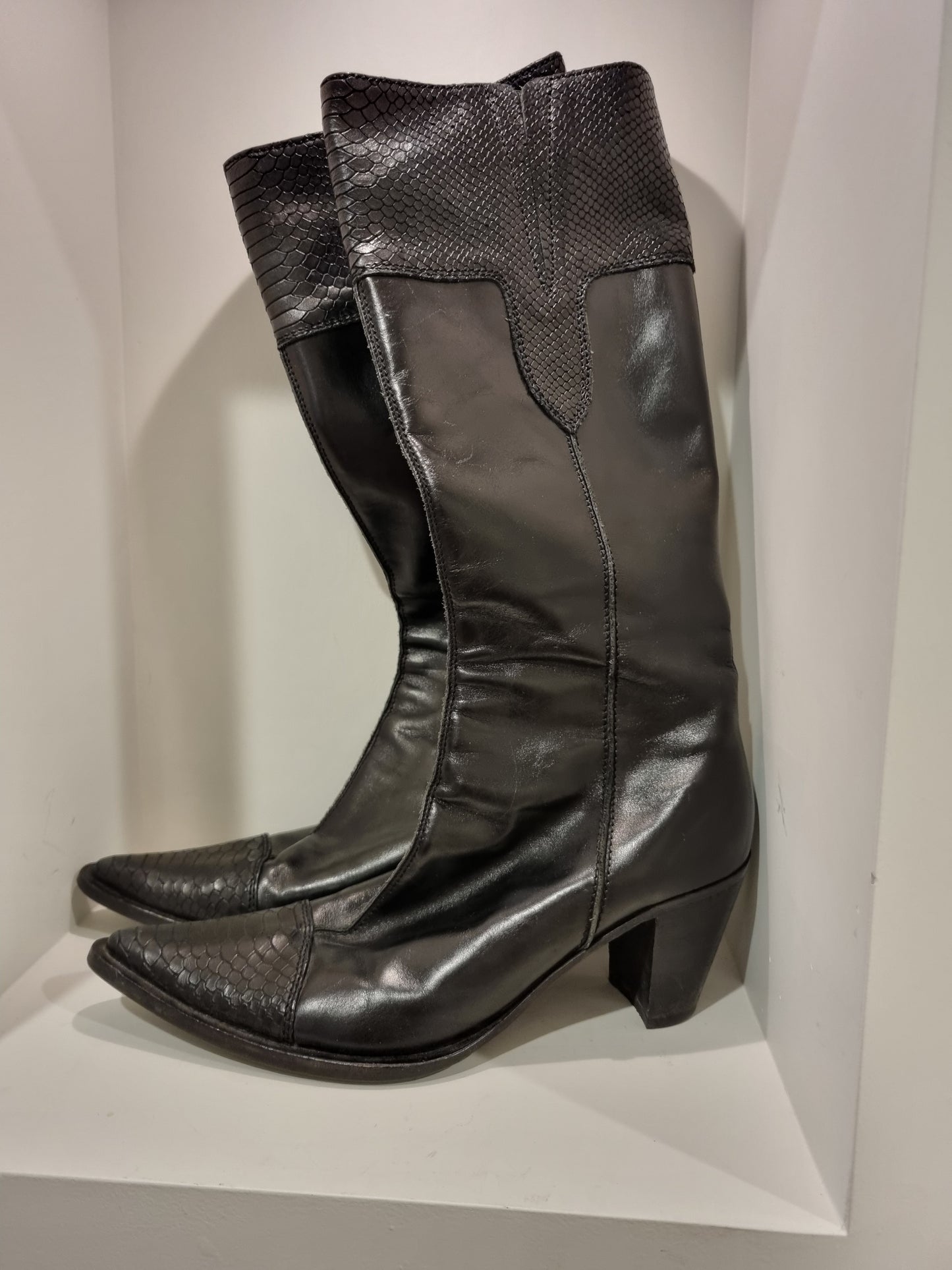 Dover Knee High Boots - Size 38