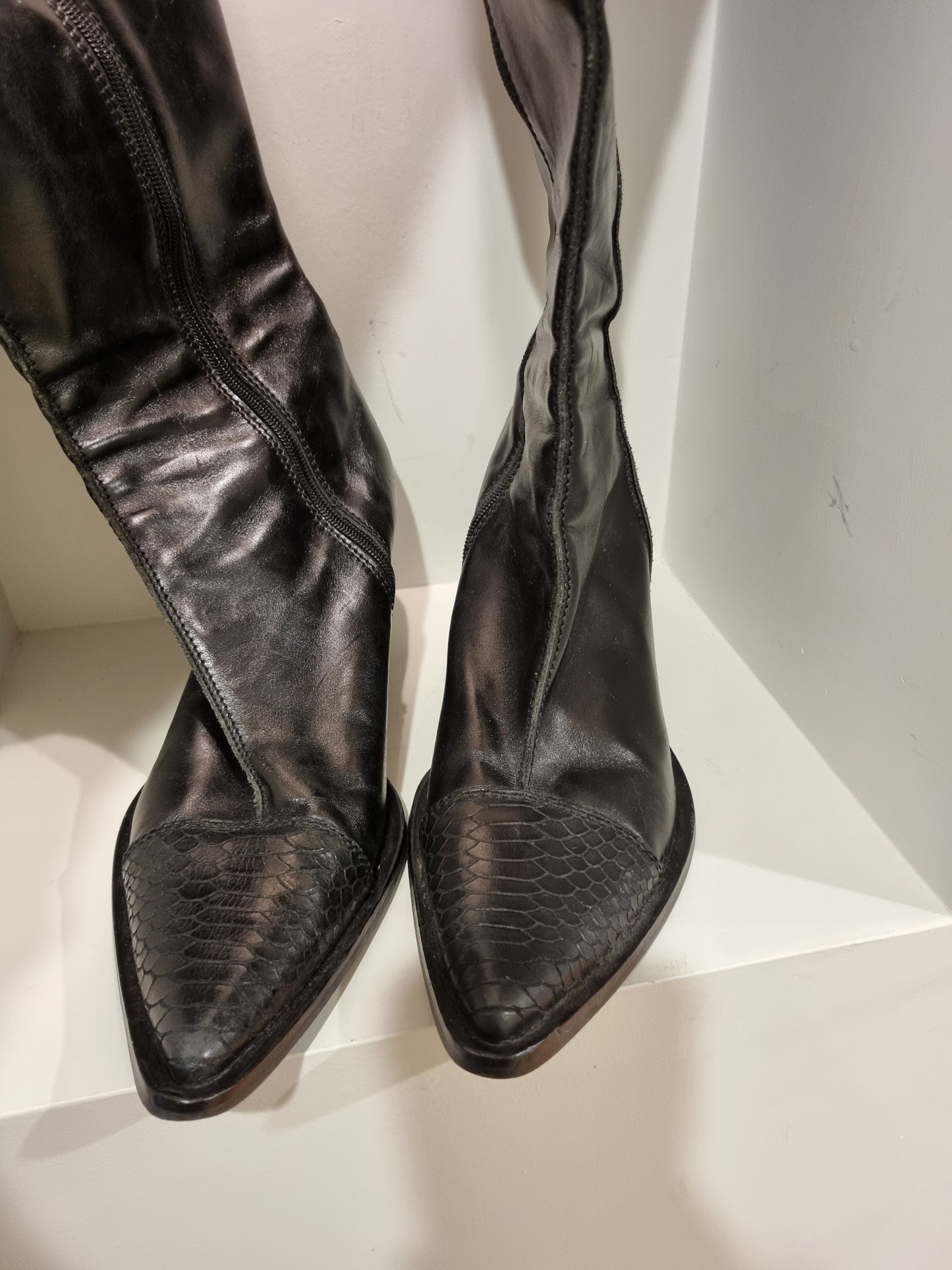 Dover Knee High Boots - Size 38