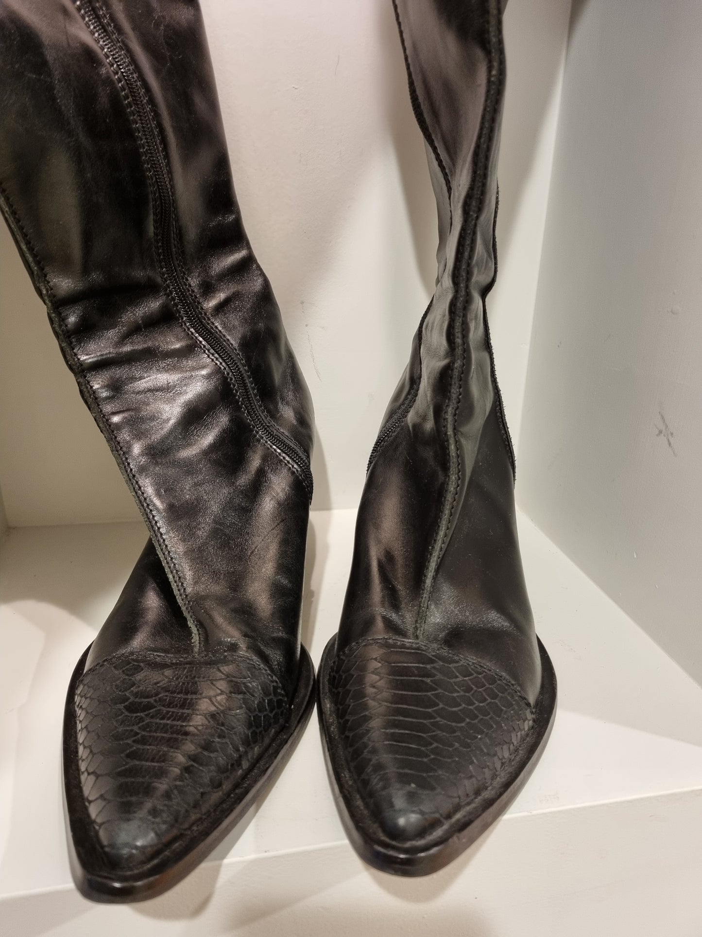 Dover Knee High Boots - Size 38