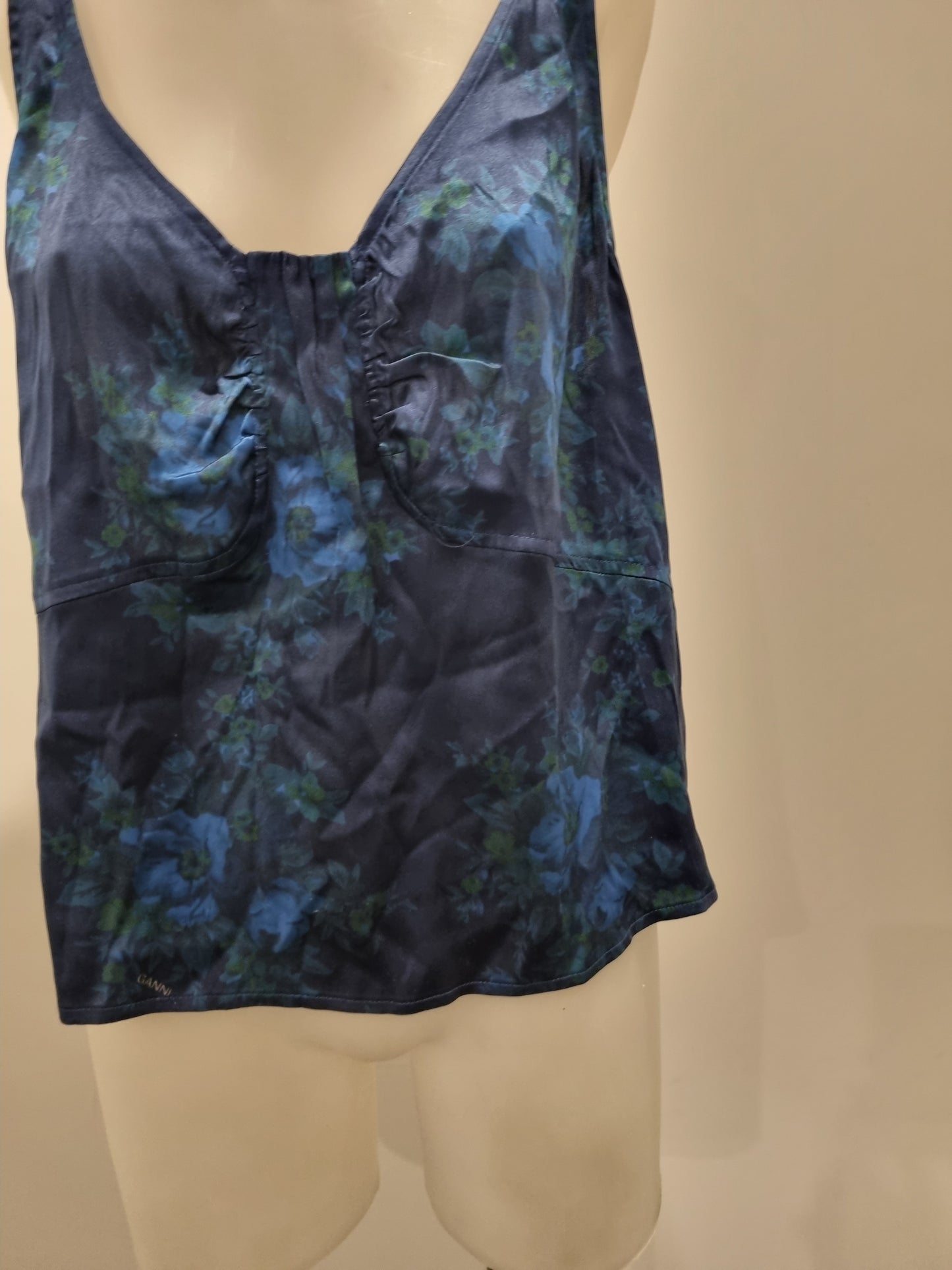 Ganni Sleeveless Singlet - Size 38 (Size 12/14)