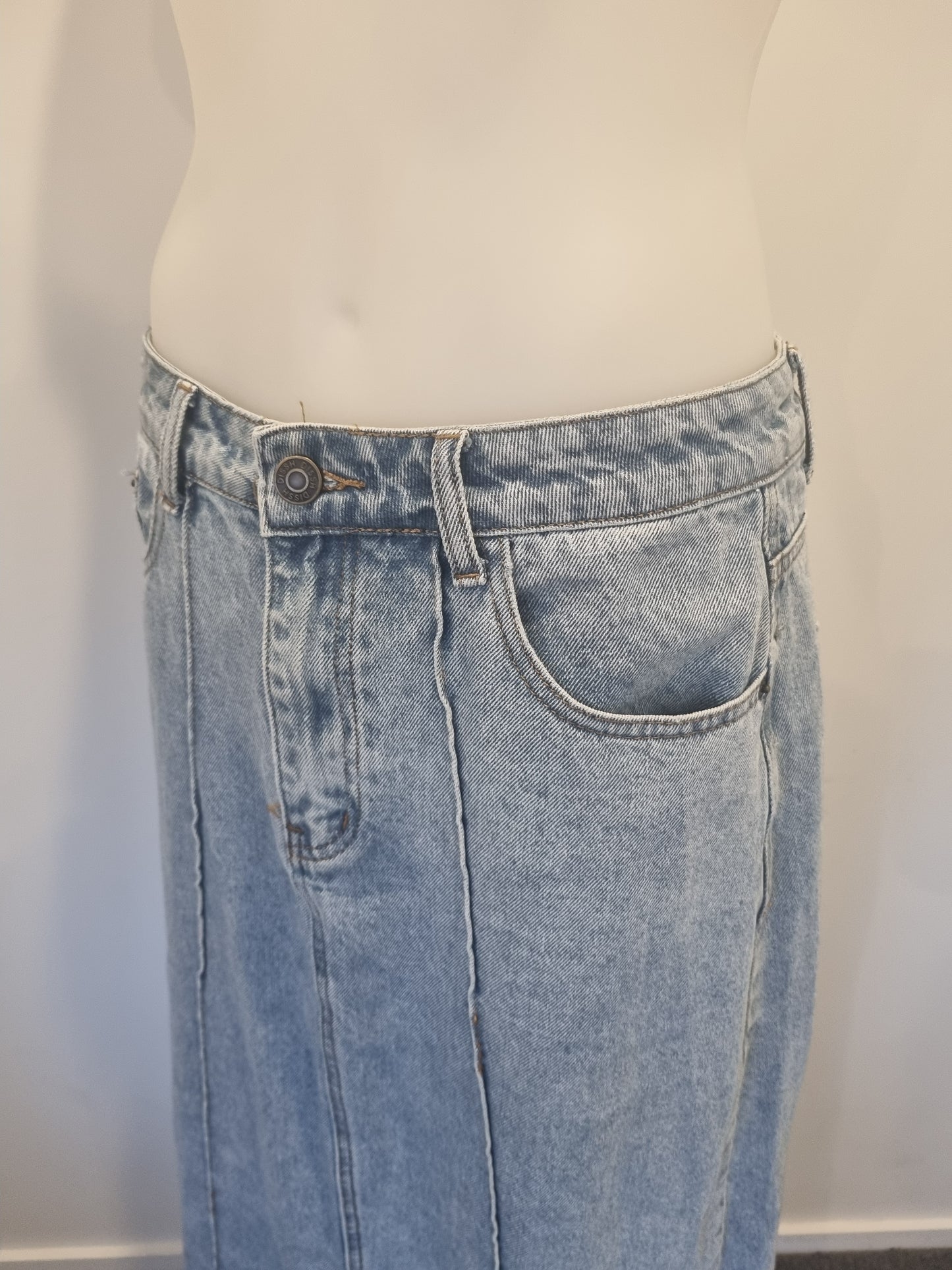 Dissh Maxi Denim Skirt - Size 10