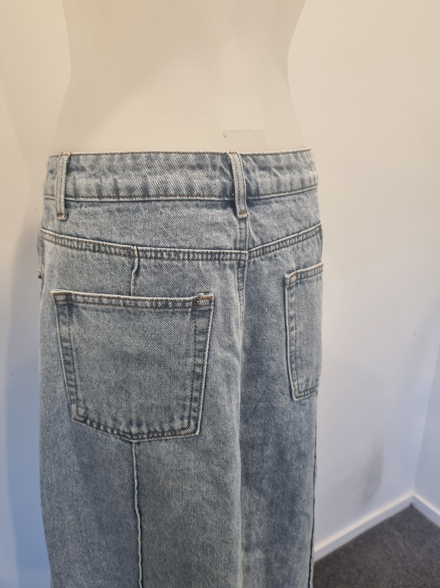 Dissh Maxi Denim Skirt - Size 10