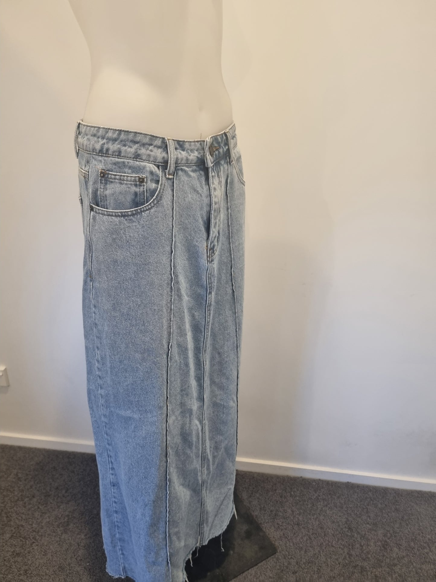 Dissh Maxi Denim Skirt - Size 10