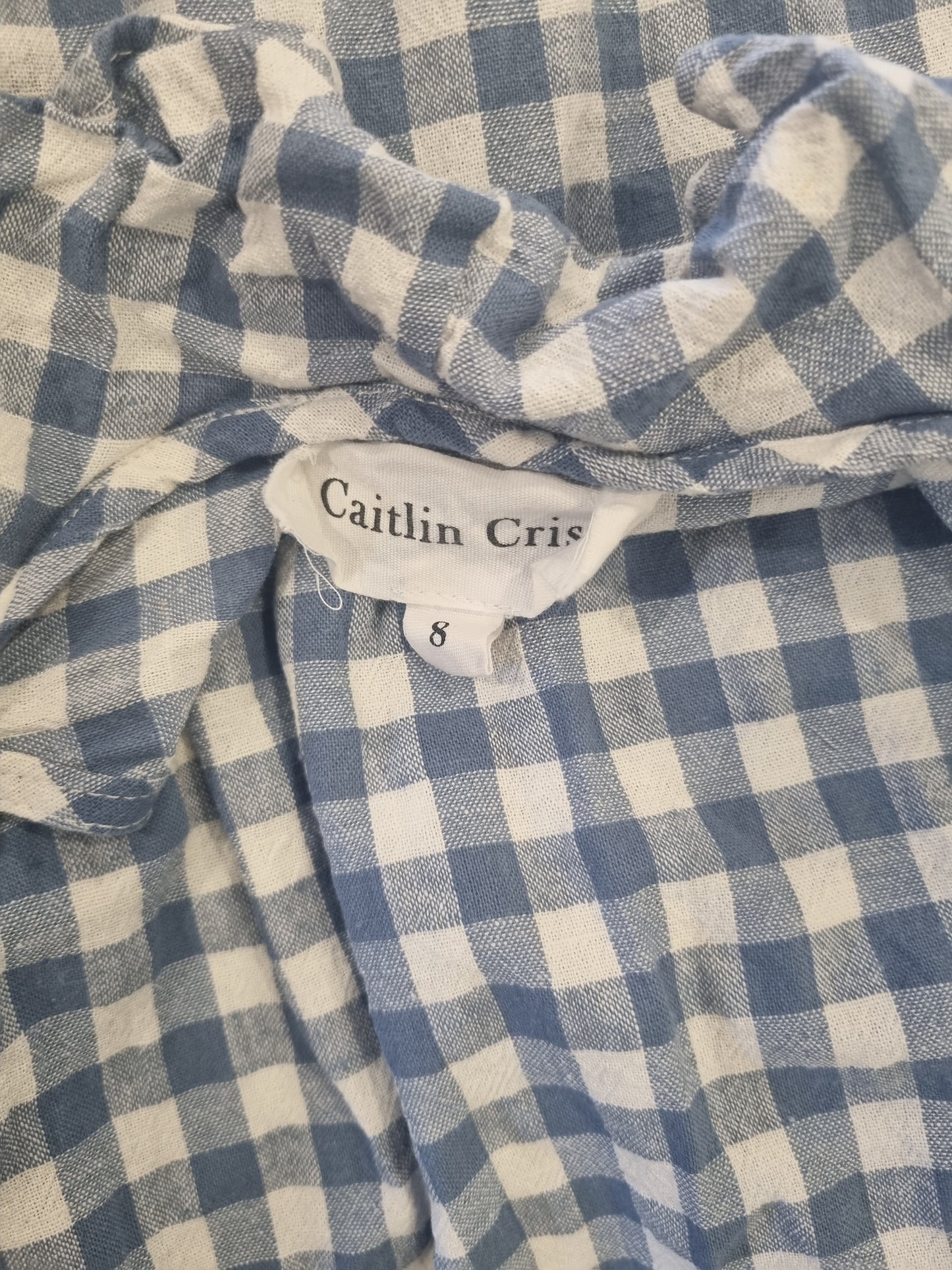 Caitlin Crisp Linen / Cotton Dress - Size8