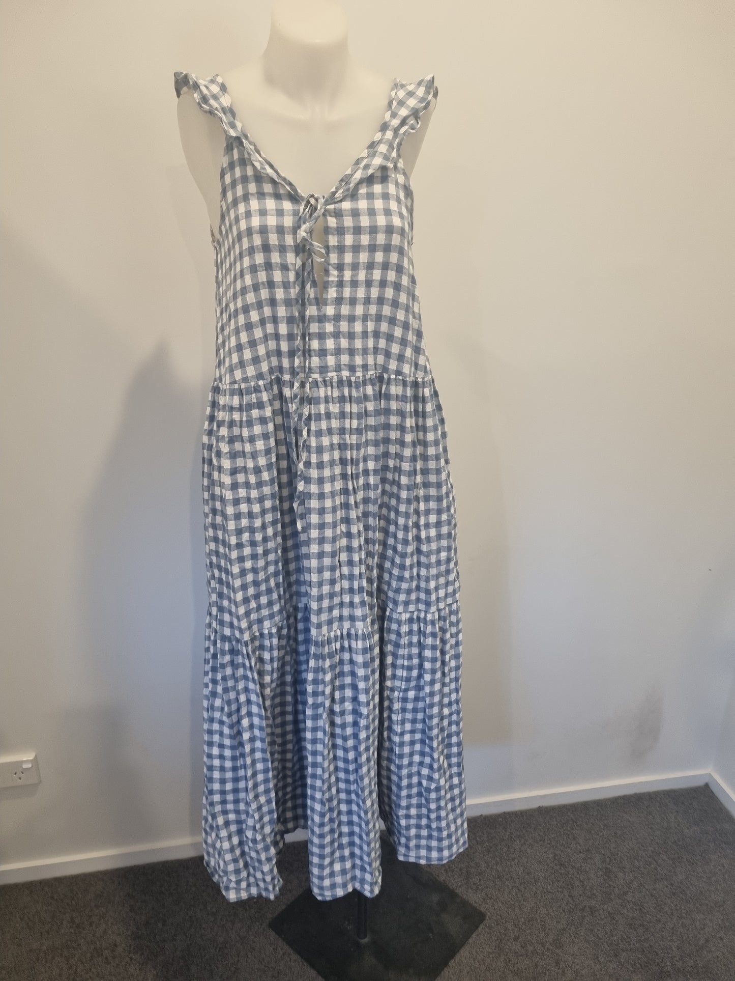 Caitlin Crisp Linen / Cotton Dress - Size8