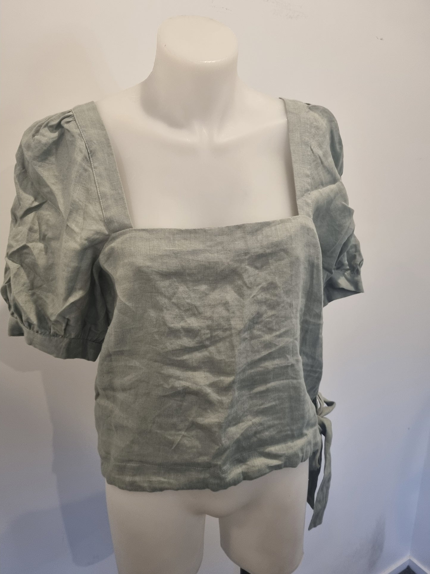 Among the Brave Linen Top - Size 8