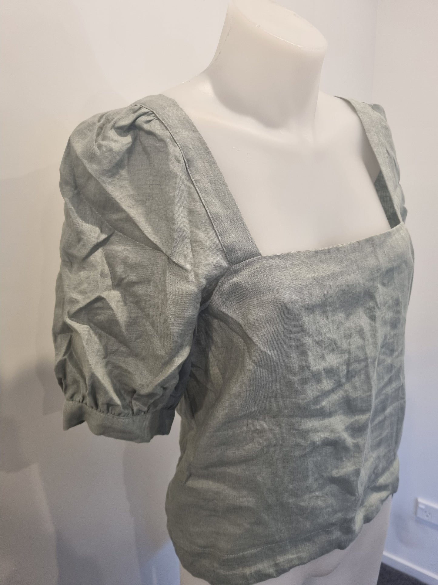 Among the Brave Linen Top - Size 8