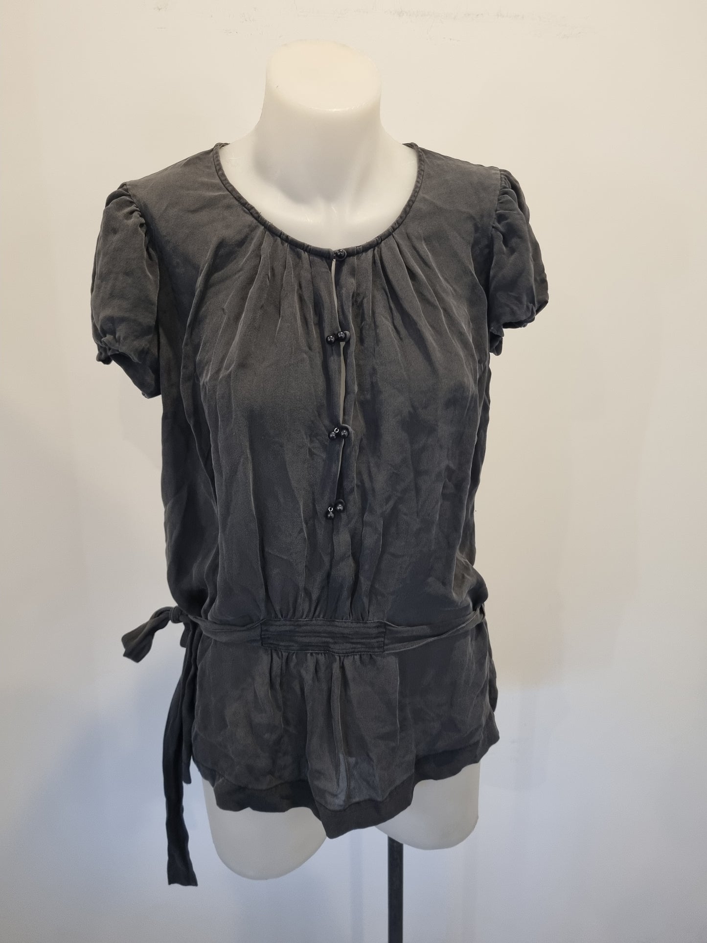 Marcs Silk Shortsleeve Blouse - Size 12