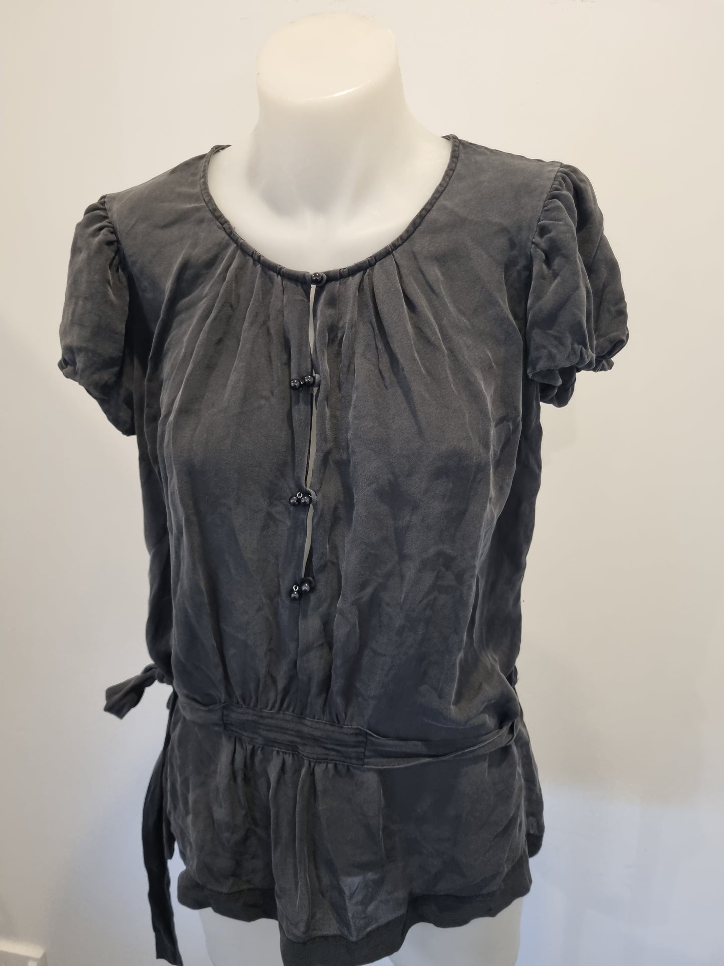 Marcs Silk Shortsleeve Blouse - Size 12