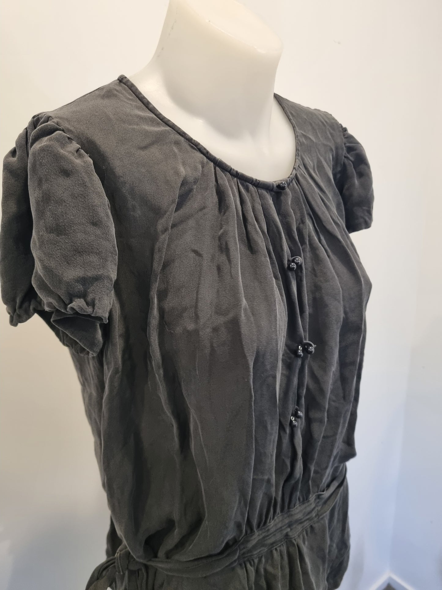 Marcs Silk Shortsleeve Blouse - Size 12