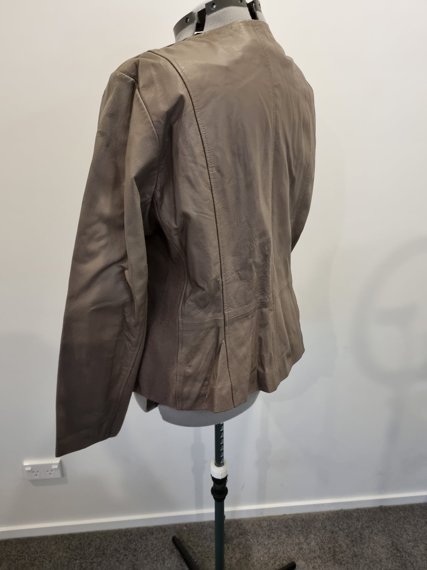 Sara Leather Jacket - Size 22 (BNWT)