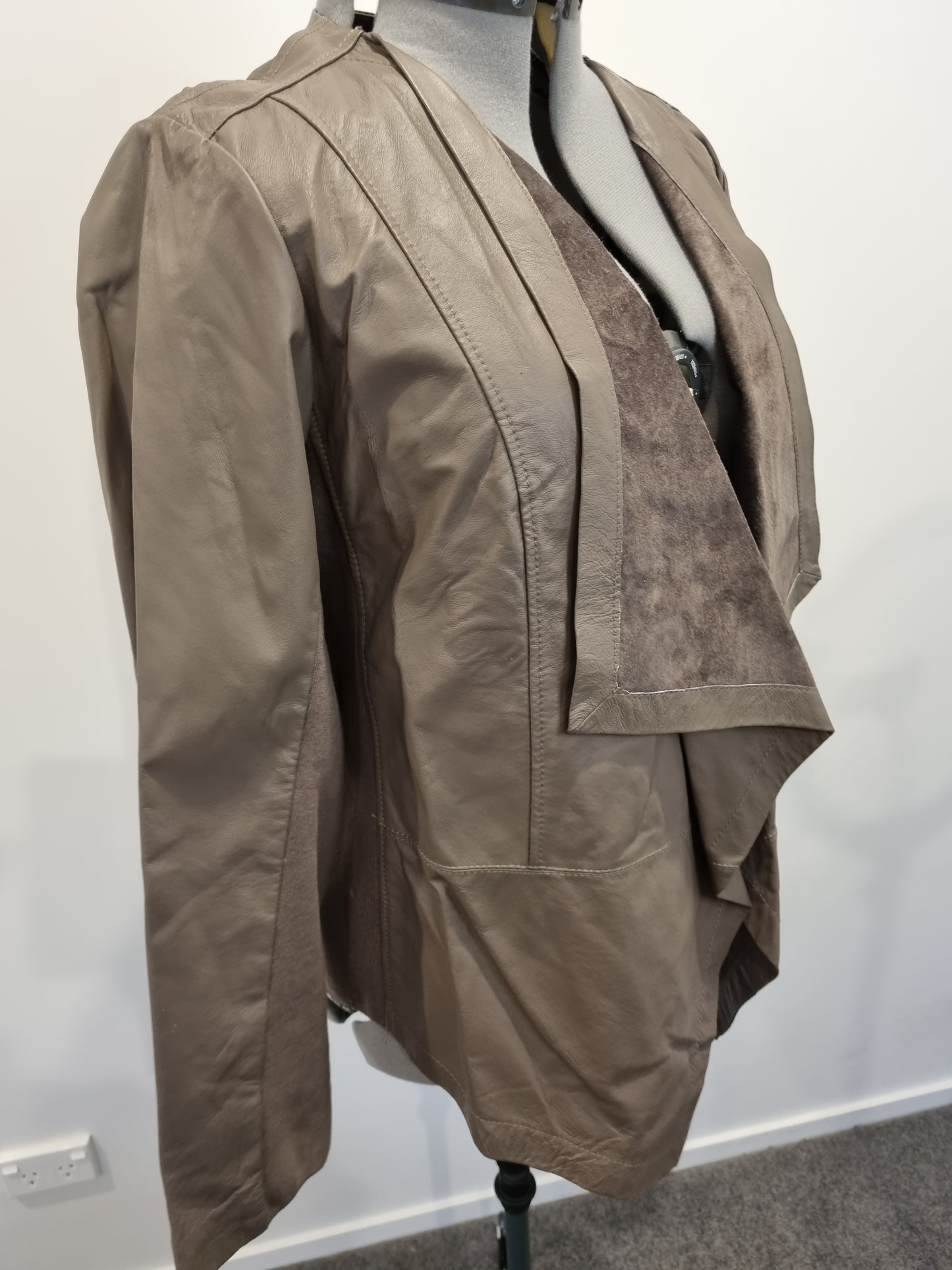 Sara Leather Jacket - Size 22 (BNWT)