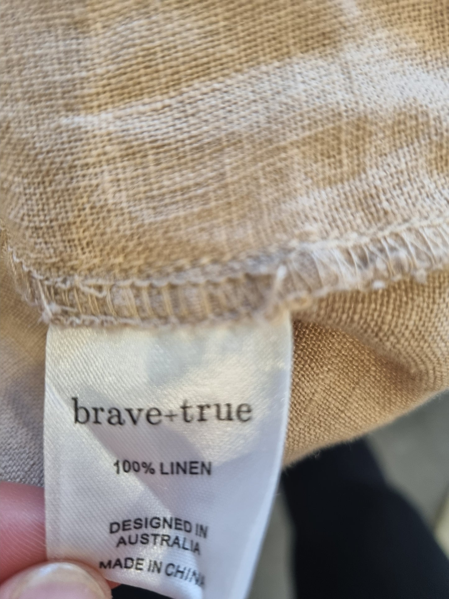 Brave + True Linen Wrap Dress - Size 14