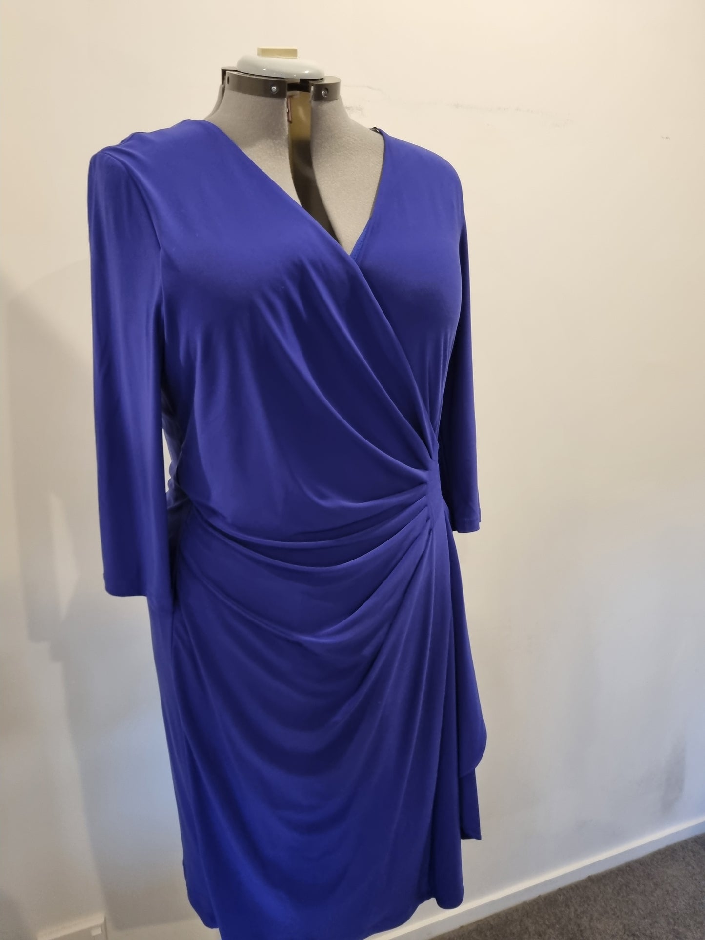 Frank Lyman Mock Wrap Dress (PURPLE) - Size 20