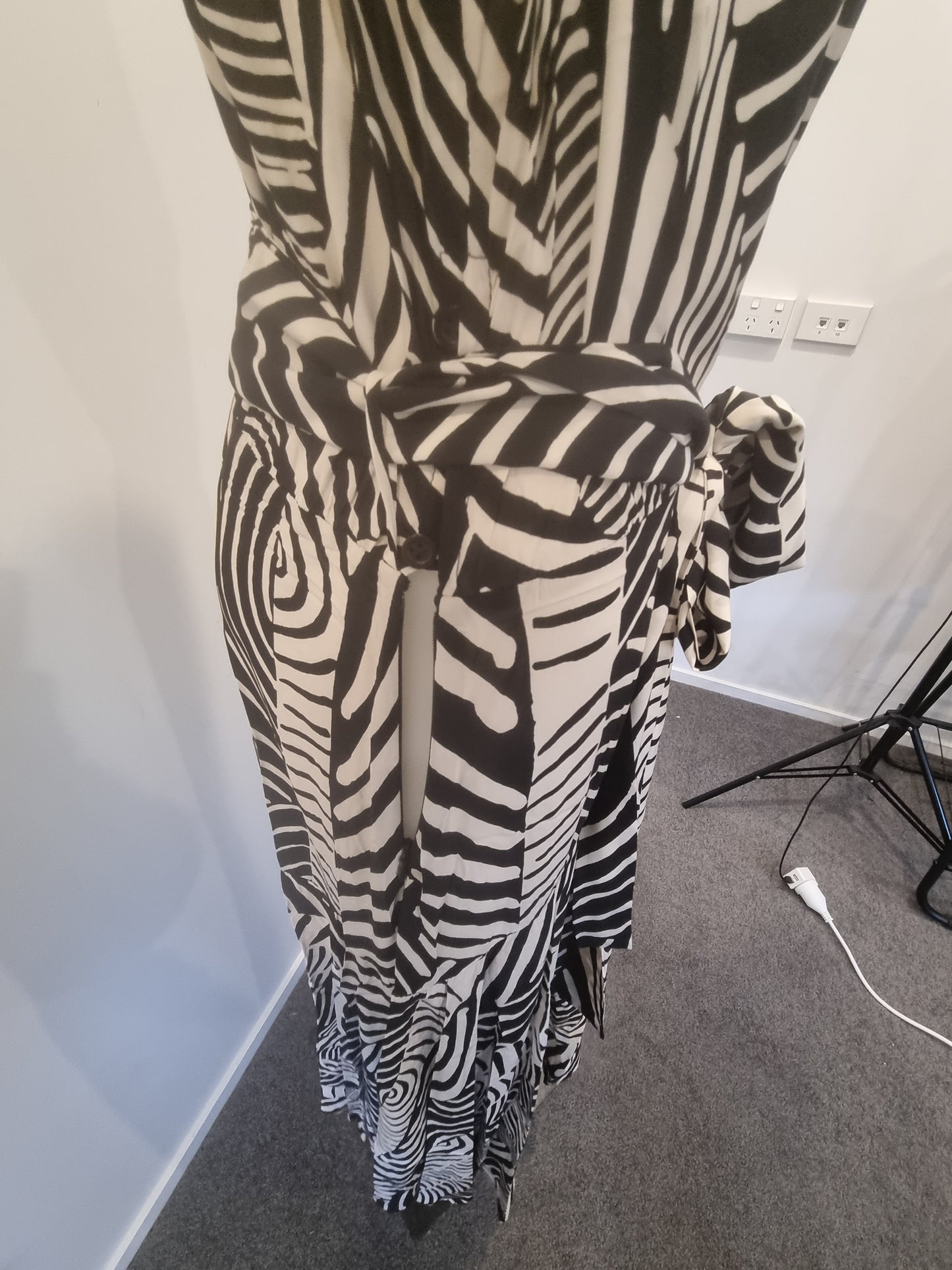 Paula Ryan Drape Front Dress - Size L