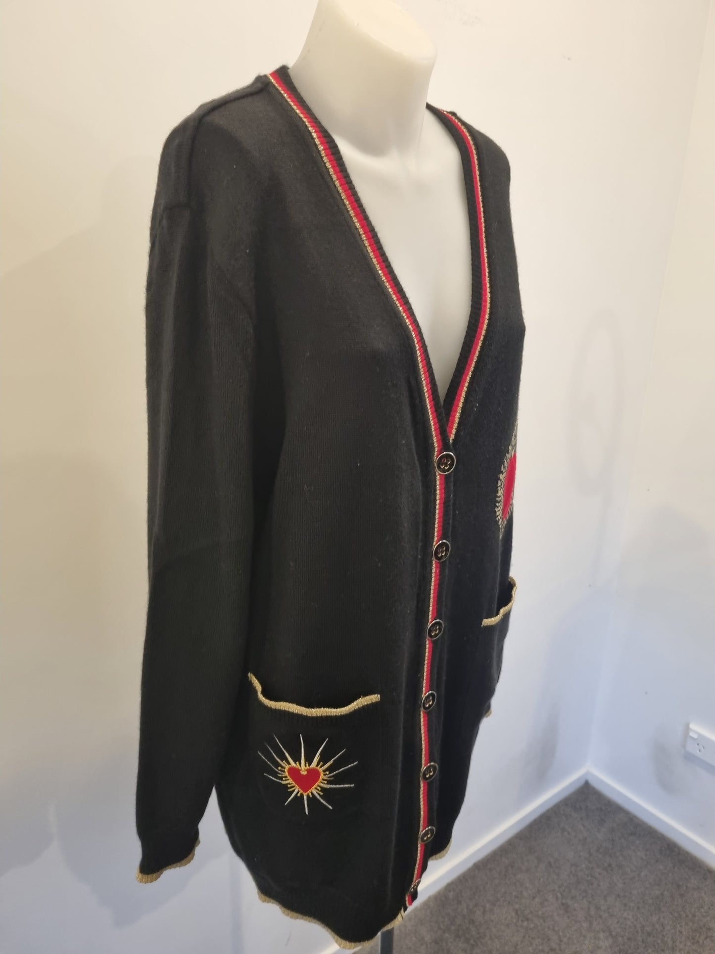 Paula Ryan Merino Cardigan - Size L