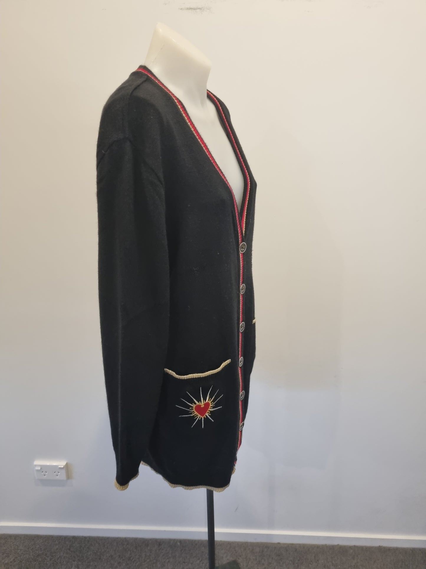 Paula Ryan Merino Cardigan - Size L